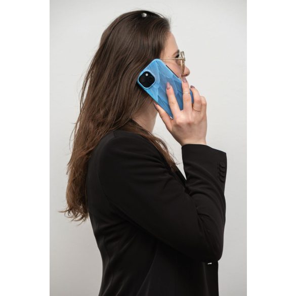 Husă FORCELL F-PROTECT Mirage compatibilă cu MagSafe pentru IPHONE 15 Pro Max pasăre albastră