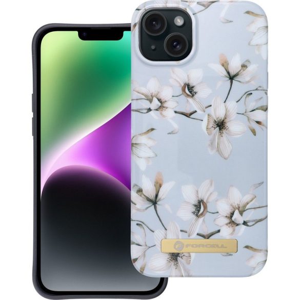 Husa FORCELL F-PROTECT Mirage compatibila cu MagSafe pentru IPHONE 14 Plus flori de primavara