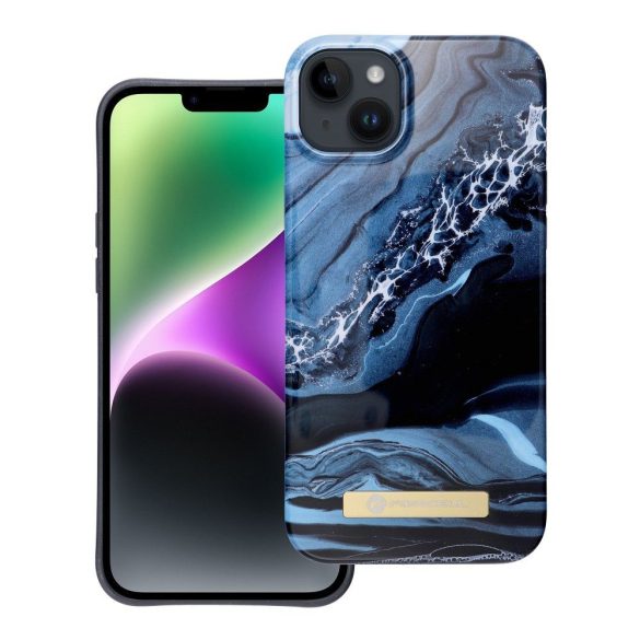 Husă FORCELL F-PROTECT Mirage compatibilă cu MagSafe pentru marmură oceanică IPHONE 14 Plus