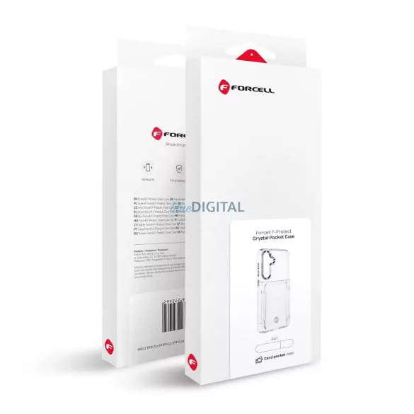 HUSĂ! - Husa de buzunar FORCELL F-PROTECT Crystal pentru SAMSUNG S24 Ultra transparenta
