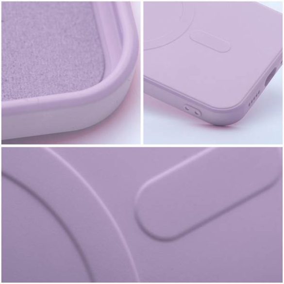 Husa din silicon Mag Cover compatibila cu MagSafe pentru SAMSUNG S24 PLUS roz