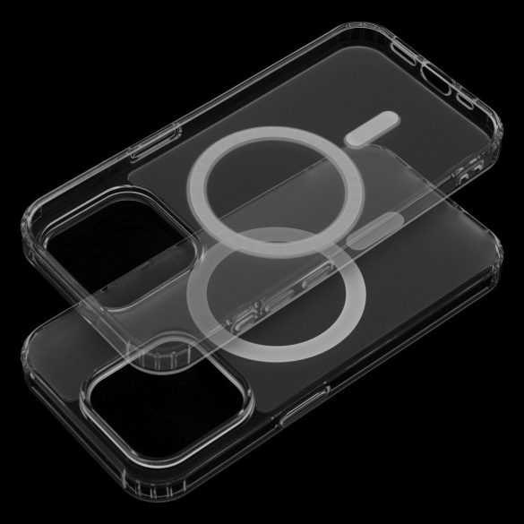 Husa FROST MAG COVER compatibila cu MagSafe pentru IPHONE 14 transparenta
