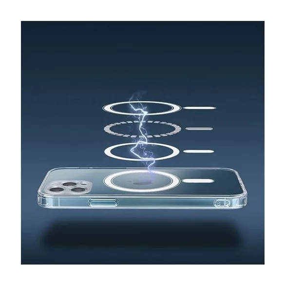 HUSĂ! - Carcasă Clear Mag Cover (MID) compatibilă cu MagSafe pentru IPHONE 12