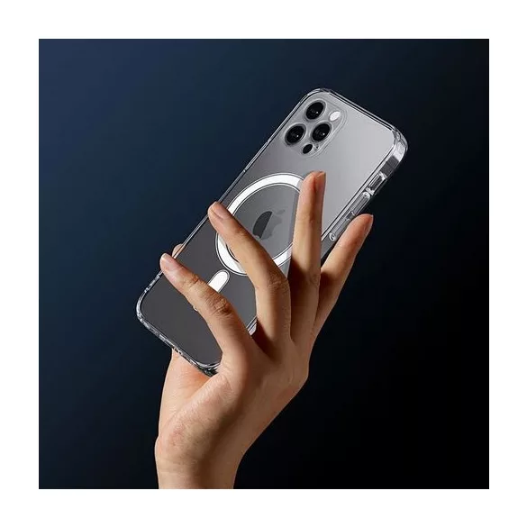 HUSĂ! - Carcasă Clear Mag Cover (MID) compatibilă cu MagSafe pentru IPHONE 12