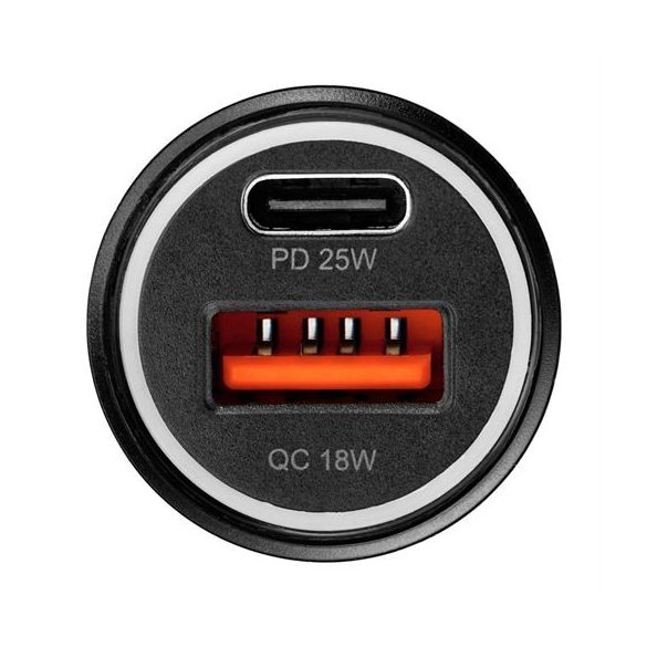Încărcător auto Blue Star 25W (PD, QC 3.0, AFC) cu priză USB tip C i kablem C-C 60W