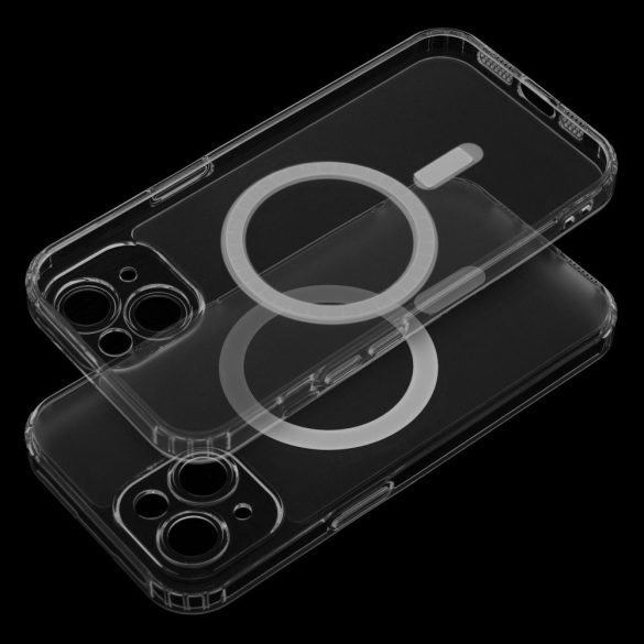 Husa FROST MAG COVER cu protectie pentru camera compatibila cu MagSafe pentru IPHONE 12 Pro Max transparenta