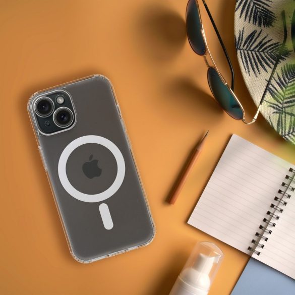 Husa FROST MAG COVER cu protectie pentru camera compatibila cu MagSafe pentru IPHONE 12 Pro Max transparenta