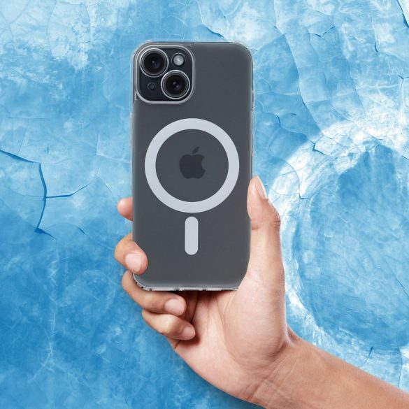 Husa FROST MAG COVER cu protectie pentru camera compatibila cu MagSafe pentru IPHONE 12 Pro Max transparenta