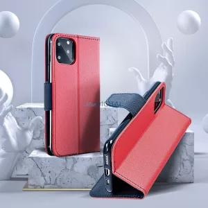 HUSĂ! - Husă Fancy Book pentru XIAOMI Redmi NOTE 13 PRO PLUS 5G roșu / bleumarin