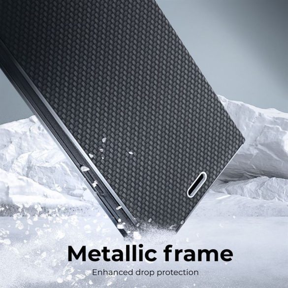 LUNA Book Carbon pentru XIAOMI Redmi NOTE 13 PRO Plus 5G negru