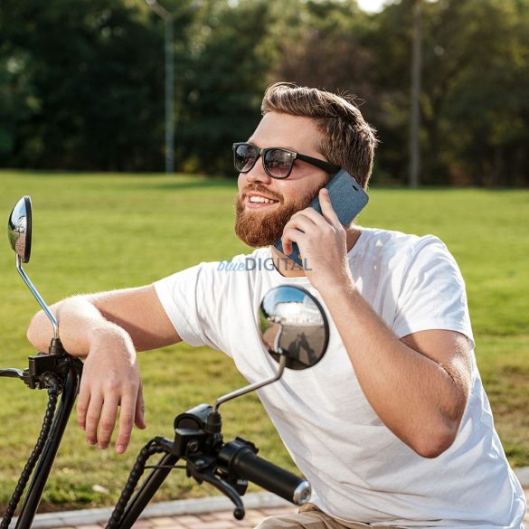 husă carte CANVAS pentru XIAOMI Redmi NOTE 13 5G albastru marin