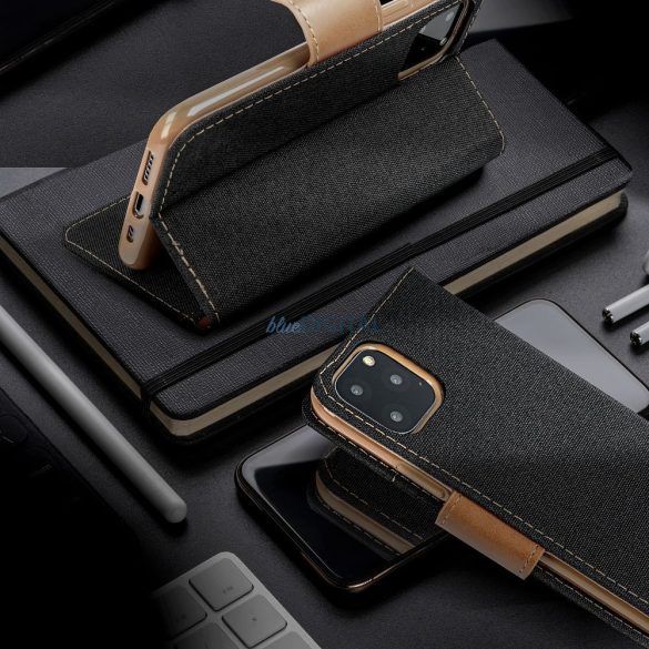 Husă CANVAS Husă tip carte pentru XIAOMI Redmi NOTE 13 PRO Plus 5G negru