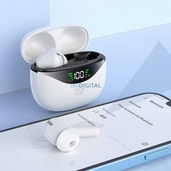 Căști bluetooth Blue Star T60 - alb
