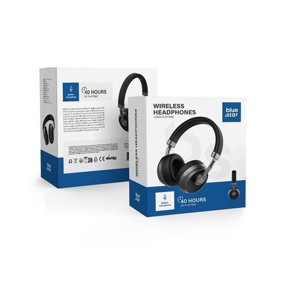 Căști fără fir BLUE STAR BH02 negru