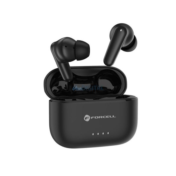 Forcell F-Audio Super Clear Calls TWS căști fără fir bluetooth ANC+ENC, cu adaptor bluetooth - negru