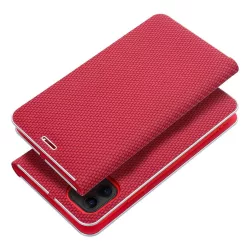 HUSĂ! - LUNA Book Carbon pentru IPHONE 11 roșu
