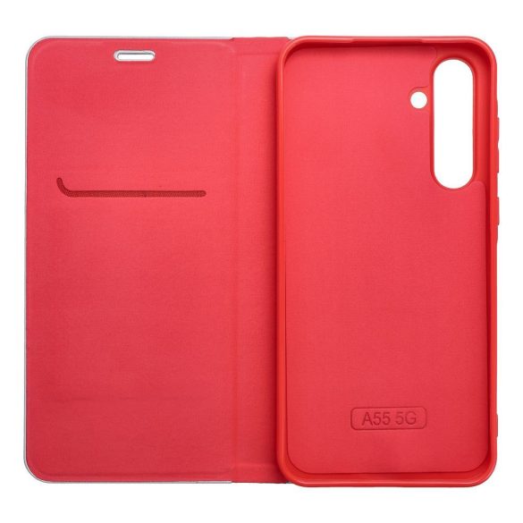 LUNA Book Carbon pentru SAMSUNG A15 4G / A15 5G roșu