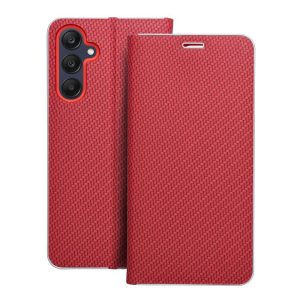 LUNA Book Carbon pentru SAMSUNG A25 5G roșu