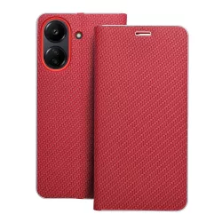   HUSĂ! - LUNA Book Carbon pentru Xiaomi Redmi 13C / POCO C65 roșu