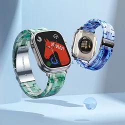   Forcell F-Design FA4 curea de înlocuire model marmură Apple Watch 38 / 40 / 41 mm - albastru