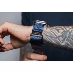   Forcell F-Design FA5 curea de înlocuire cu velcro Apple Watch 42 / 44 / 45 / 49 mm - albastru