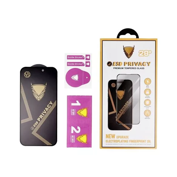 OG Premium Privacy Glass - pentru Xiaomi Redmi Note 13 4G negru