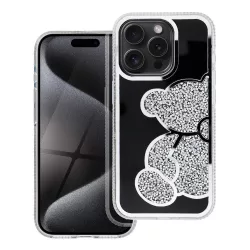 HUSĂ! - Husa TEDDY BEAR pentru IPHONE 14 argintie