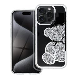 HUSĂ! - Husa TEDDY BEAR pentru IPHONE 14 Pro argintie