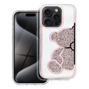 Husa TEDDY BEAR pentru IPHONE 15 roz