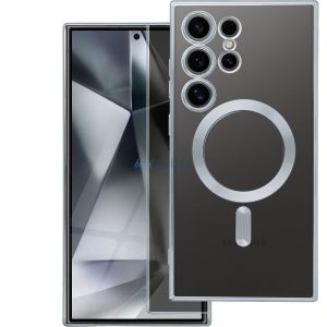 Husa Electro Mag Cover compatibila cu MagSafe pentru SAMSUNG A55 argintiu
