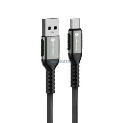   Forcell C256 F-Energy USB-A - Tip-C cablu 3A 66W QC3.0 1.2m - negru