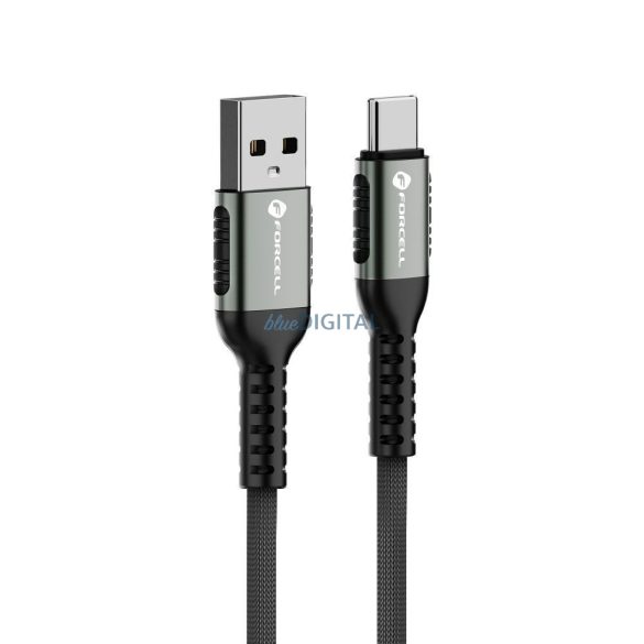 Forcell C256 F-Energy USB-A - Tip-C cablu 3A 66W QC3.0 1.2m - negru