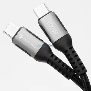 Forcell C260 F-Energy Type-C - Cablu Type-C 5A 100W QC4.0 PD 1.2m - negru