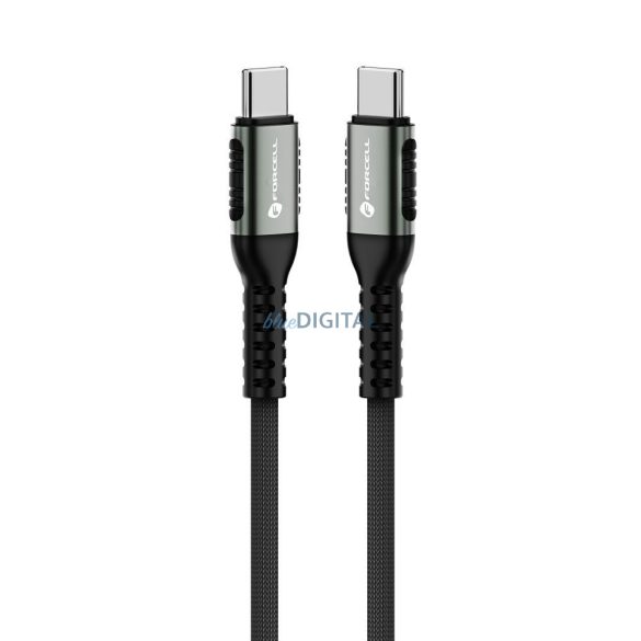 Forcell C260 F-Energy Type-C - Cablu Type-C 5A 100W QC4.0 PD 1.2m - negru