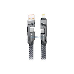   Forcell C241 F-Energy USB-A - Tip-C cablu QC PD 3A 60W 1m - gri