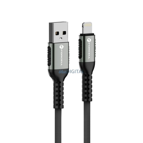 Forcell C257 F-Energy USB-A - Lightning cablu 2.4A 12W 1.2m - negru
