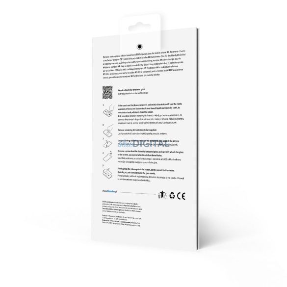 Steaua albastră din sticlă temperată - SAMSUNG A05s Full Face (clei complet cu cadru/dimensiune mică) - Steaua albastră din sticlă temperată neagră
