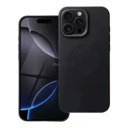   HUSĂ! - Carcasă SILICONE MAG COVER (cu decupaj mare pentru camera foto)MagSafe compatibilă cu iPhone 16 Pro Max - negru