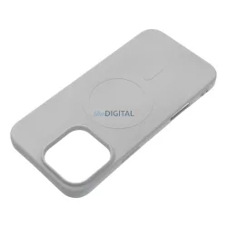   HUSĂ! - Carcasă SILICONE MAG COVER (cu decupaj mare pentru camera foto)Compatibilă MagSafe pentru iPhone 16 Pro - gri titan