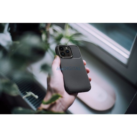 Husa CARBON PREMIUM pentru IPHONE 16 Pro Max neagra