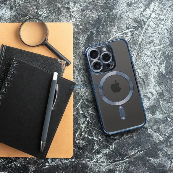 HUSĂ! - Husa ELECTRO MAG COVER compatibila cu MagSafe pentru IPHONE 16 Pro albastru titan