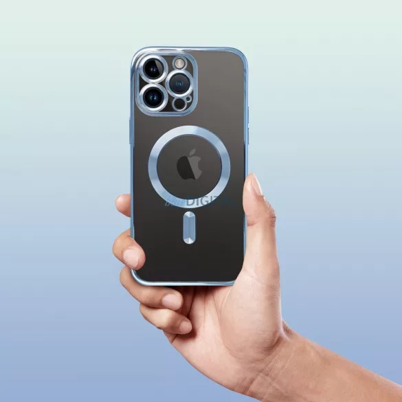 HUSĂ! - Husa ELECTRO MAG COVER compatibila cu MagSafe pentru IPHONE 16 Pro albastru titan