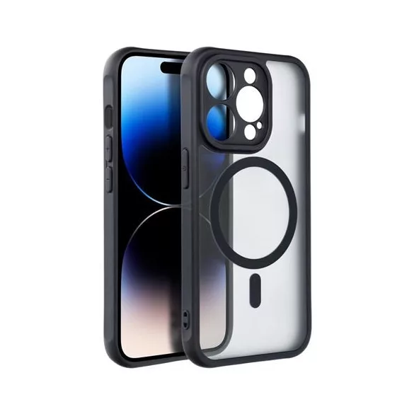 HUSĂ! - Husă Full Matte Mag Cover compatibilă cu MagSafe pentru IPHONE 16 PRO neagră