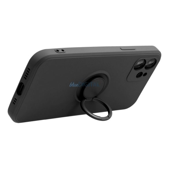 Husa SILICONE RING pentru IPHONE 16 PRO MAX neagra