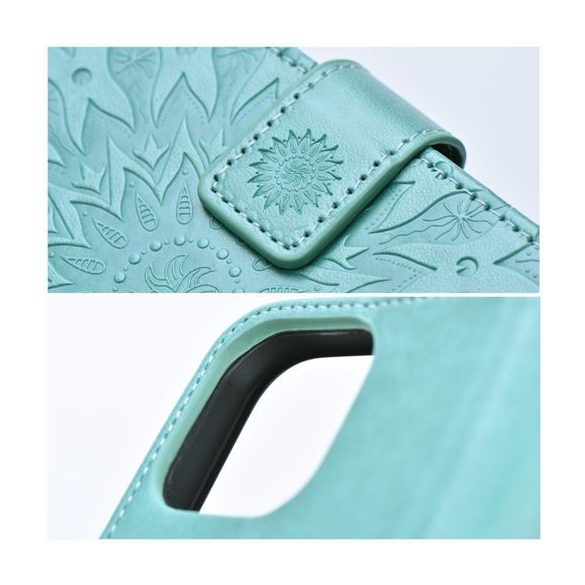 MEZZO Husă carte pentru IPHONE 16 verde mandala
