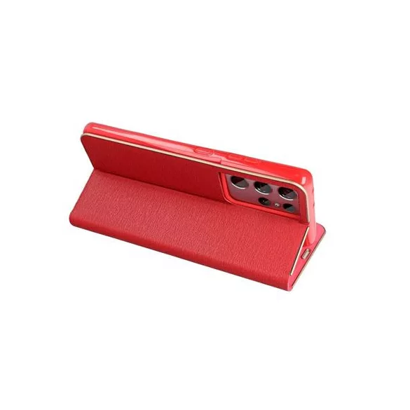 HUSĂ! - LUNA Book Gold pentru IPHONE 16 Pro roșu