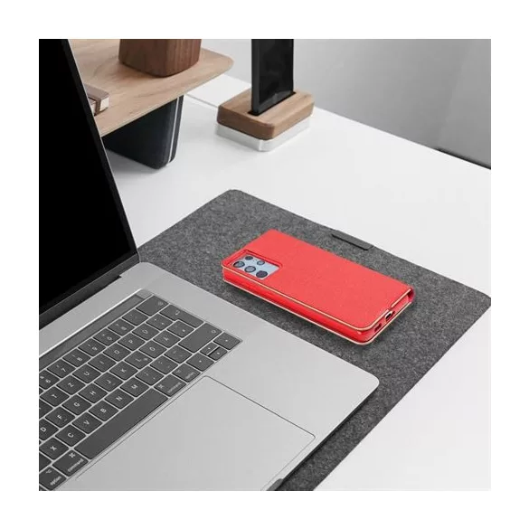 HUSĂ! - LUNA Book Gold pentru IPHONE 16 Pro roșu