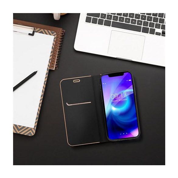 LUNA Book Gold pentru IPHONE 16 Pro Max negru