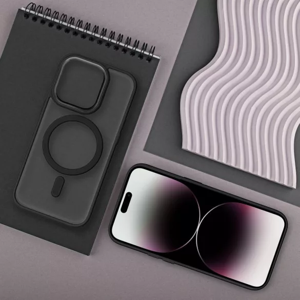 HUSĂ! - Husa MATTE MAG COVER compatibila cu MagSafe pentru IPHONE 16 Pro neagra