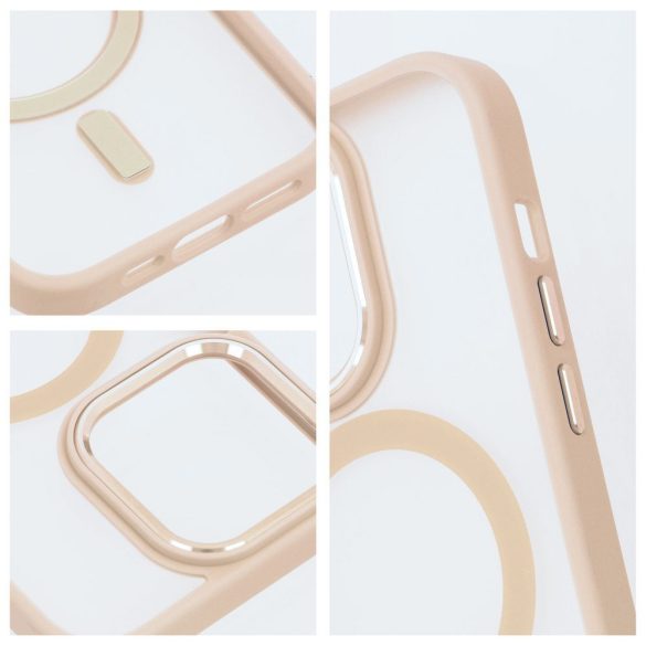 Husa MATTE MAG COVER compatibila cu MagSafe pentru IPHONE 16 Plus roz